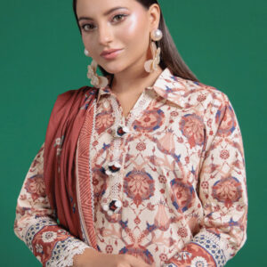 3PC Digital Printed Lawn