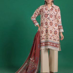 3PC Digital Printed Lawn