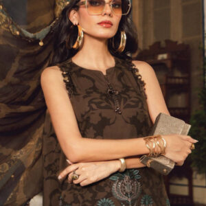 3PC Unstitched Embroidered Cambric Suit