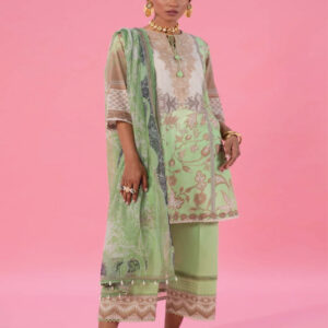 3PC digital printed lawn