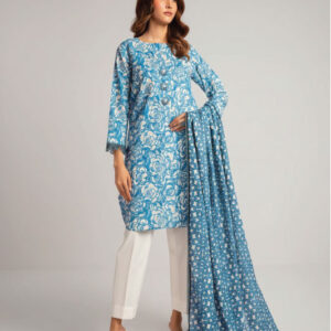 3Pc Printed lawn