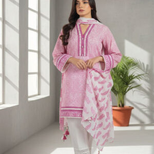 3PC Printed lawn suit