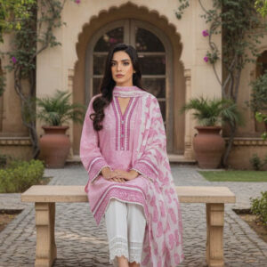 3PC Printed lawn suit