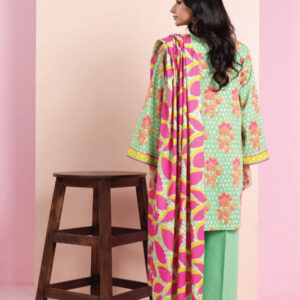 3PC Printed lawn suit