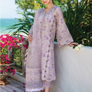 3PC printed lawn dress