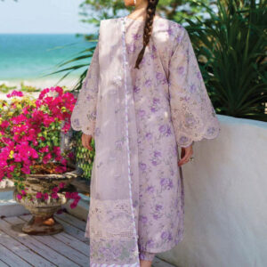 3PC printed lawn dress