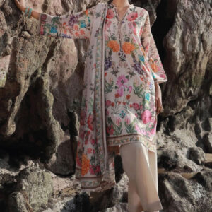 3PC Digital Printed Lawn Suit