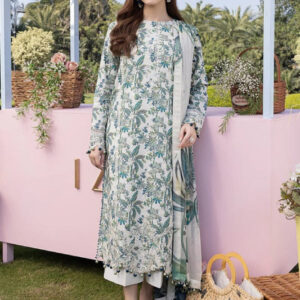 Lawn Embroidered Unstitched 3 Piece