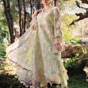 3PCS Printed Lawn Dress